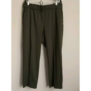 Hilary Radley Pants Green Pull On Stretch Rayon Blend Preppy Women Size XL
